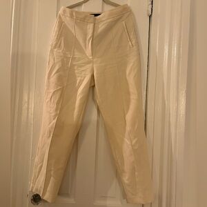 Zara High Waisted Cream Trousers